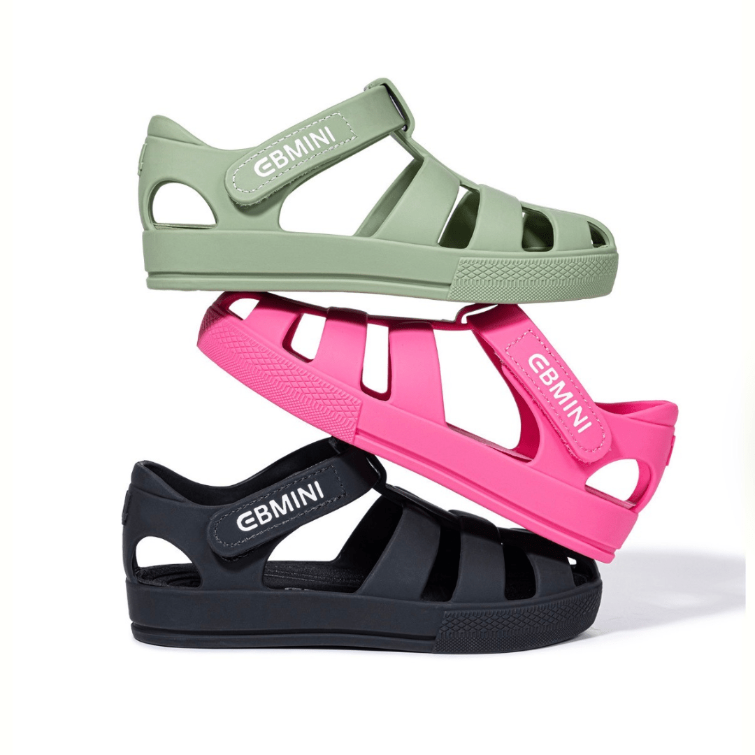 EBMINI® ARS – Barefoot Sandals for Kids - Green - 8 AU - Insole length 15.5 cm