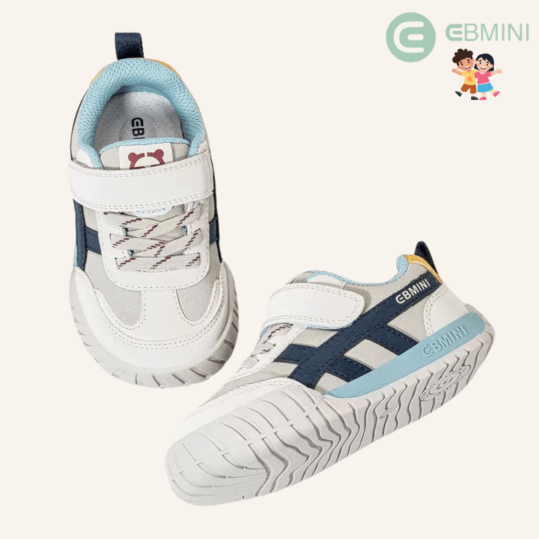 EBMINI® AZE – Kids Barefoot Sneakers - Blue - 6 AU - Insole length 14.2 cm