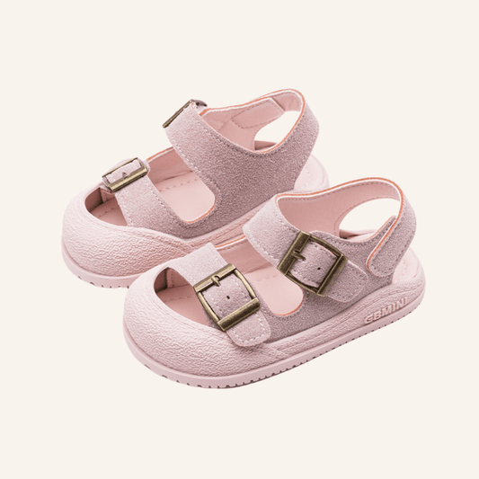 EBMINI® BIK – Ultra Lightweight Barefoot Sandals for Kids - Beige - 3 AU - Insole length 13.5 cm