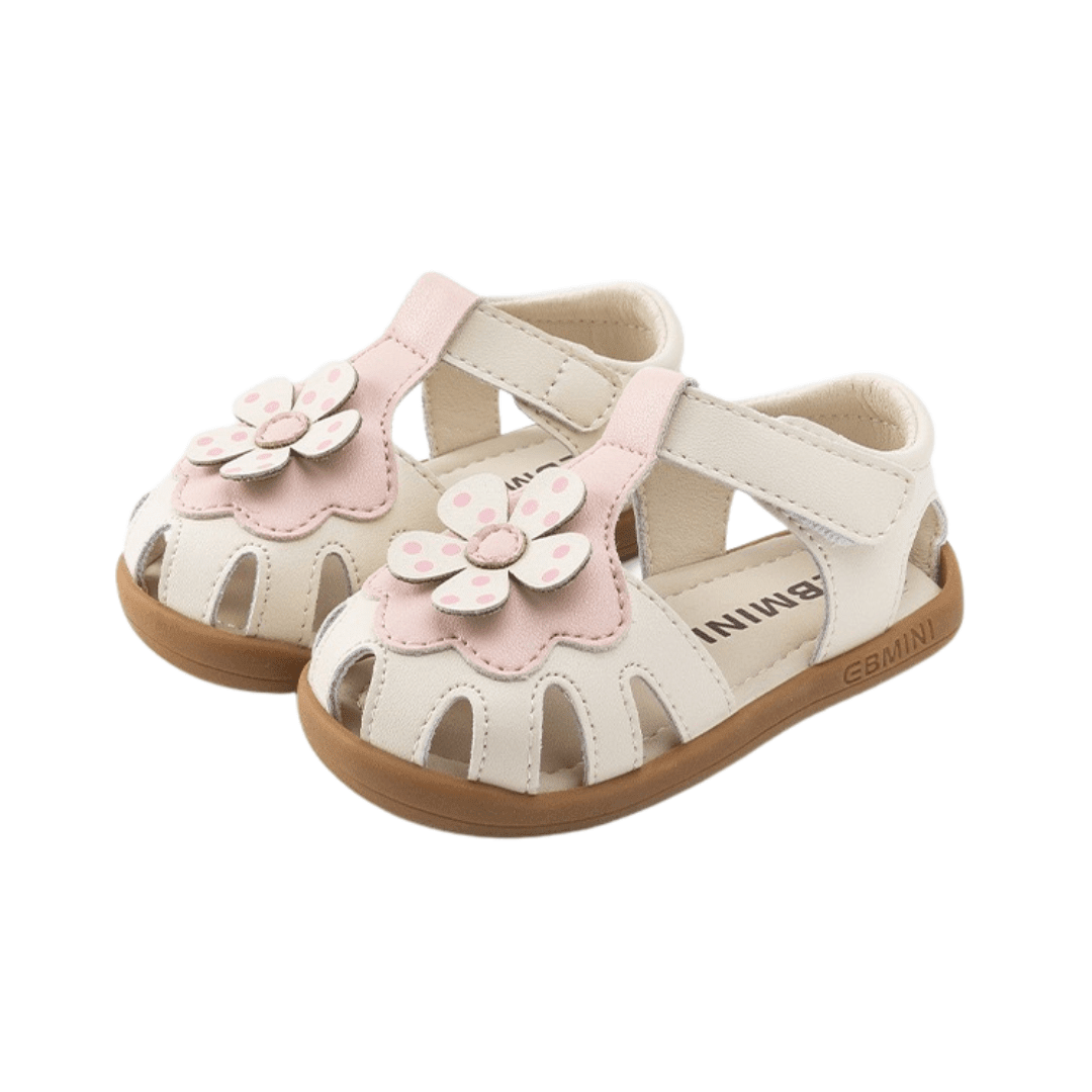 EBMINI® BLOM – Ultra Lightweight Barefoot Sandals for Kids - Pink - 3 AU - Insole length 12.8 cm