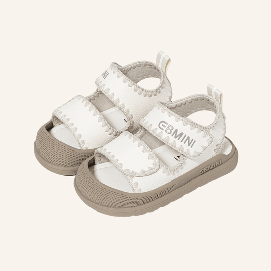EBMINI® CIC – Barefoot Sandals for Kids - White - 3 AU - Insole length 13.6 cm