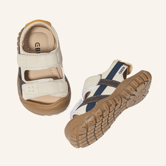 EBMINI® ELE – Barefoot Sandals for Kids - Beige - 3 AU - Insole length 13 cm