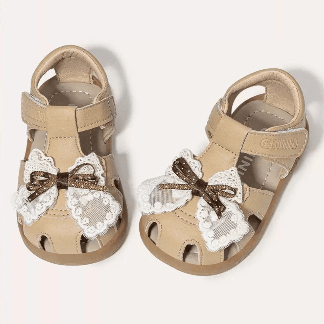 EBMINI® FIRA – Barefoot Sandals for Kids - Beige - 3 AU - Insole length 12.8 cm