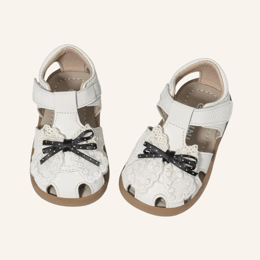 EBMINI® FIRA – Barefoot Sandals for Kids - Beige - 3 AU - Insole length 12.8 cm
