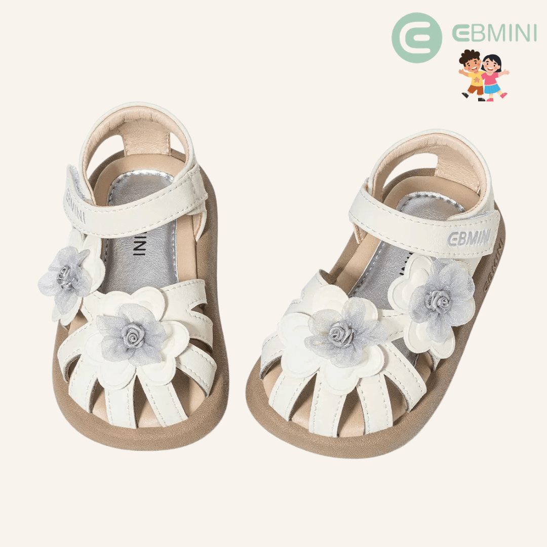EBMINI® FLAVIA – Ultra Lightweight Barefoot Sandals for Kids - Pink - 3 AU - Insole length 13.5 cm