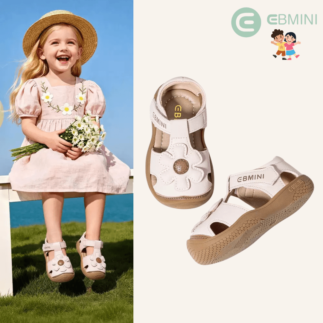 EBMINI® FLEAR – Barefoot Sandals for Kids - Pink - 3 AU - Insole length 13 cm