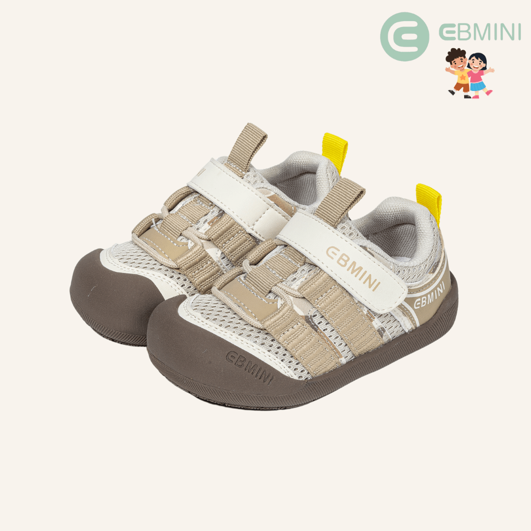 EBMINI® FRE – Barefoot Sneakers for Kids - Beige - Insole length 14.2 cm