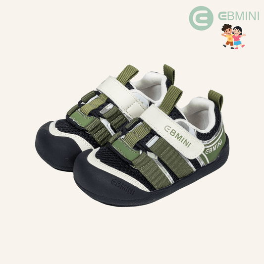 EBMINI® FRE – Barefoot Sneakers for Kids - Black - Insole length 14.2 cm