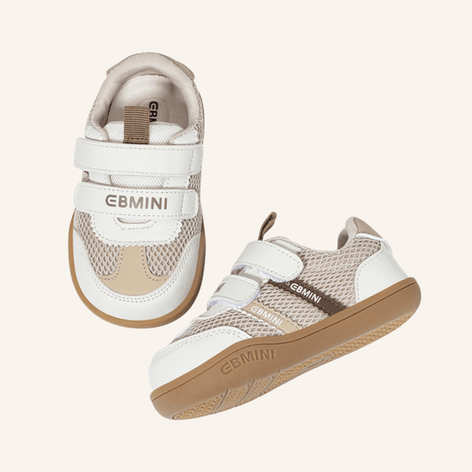 EBMINI® HAW - Kids Barefoot Sneakers - Beige - 2 AU - Insole length 12 cm