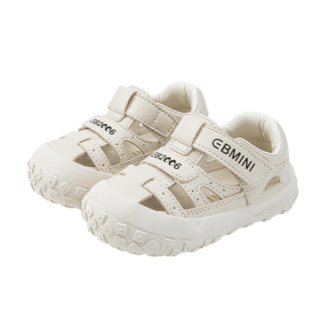 EBMINI® KIBABY – Ultra Lightweight Barefoot Sandals for Kids - White - 2 AU - Insole length 12.6 cm