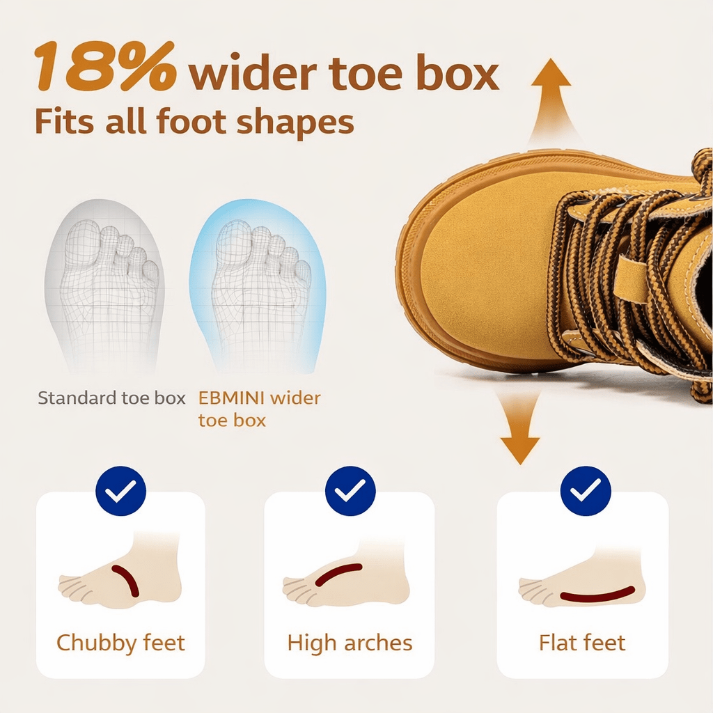 EBMINI® KOKO – Waterproof Autumn Boots for Kids - 3 AU - Insole length 12.5 cm - 