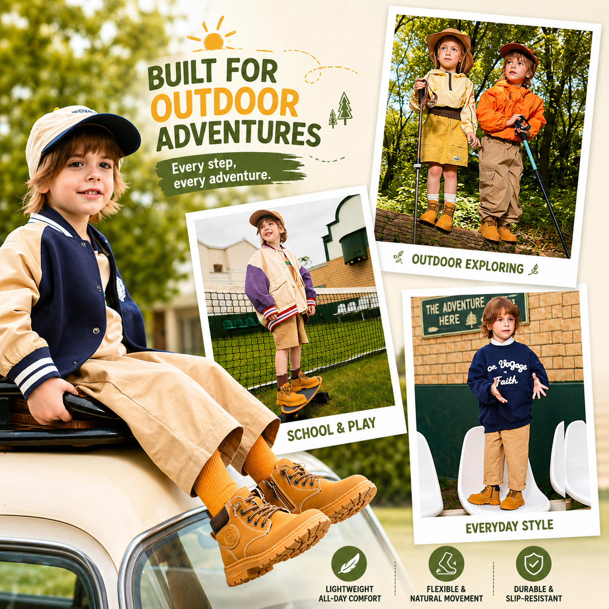 EBMINI® KOKO – Waterproof Autumn Boots for Kids - 3 AU - Insole length 12.5 cm -