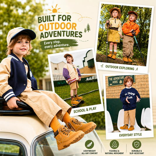EBMINI® KOKO – Waterproof Autumn Boots for Kids - 3 AU - Insole length 12.5 cm -