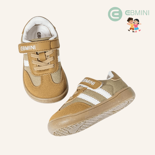 EBMINI® LAB – Kids Barefoot Sneakers - Brown - 6 AU - Insole length 14 cm