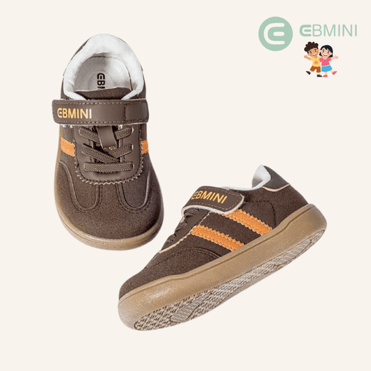 EBMINI® LAB – Kids Barefoot Sneakers - Brown - 6 AU - Insole length 14 cm