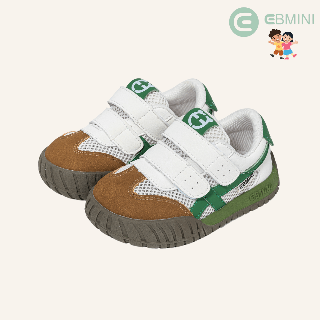 EBMINI® LEX - Kids Barefoot Sneakers - Green - Insole length 14.2 cm