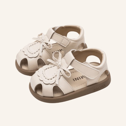 EBMINI® MARY – Ultra Lightweight Barefoot Sandals for Kids - White - 3 AU - Insole length 13 cm