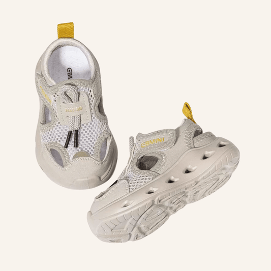 EBMINI® MON – Barefoot Sandals for Kids - Beige - 6 AU - Insole length 14.5 cm