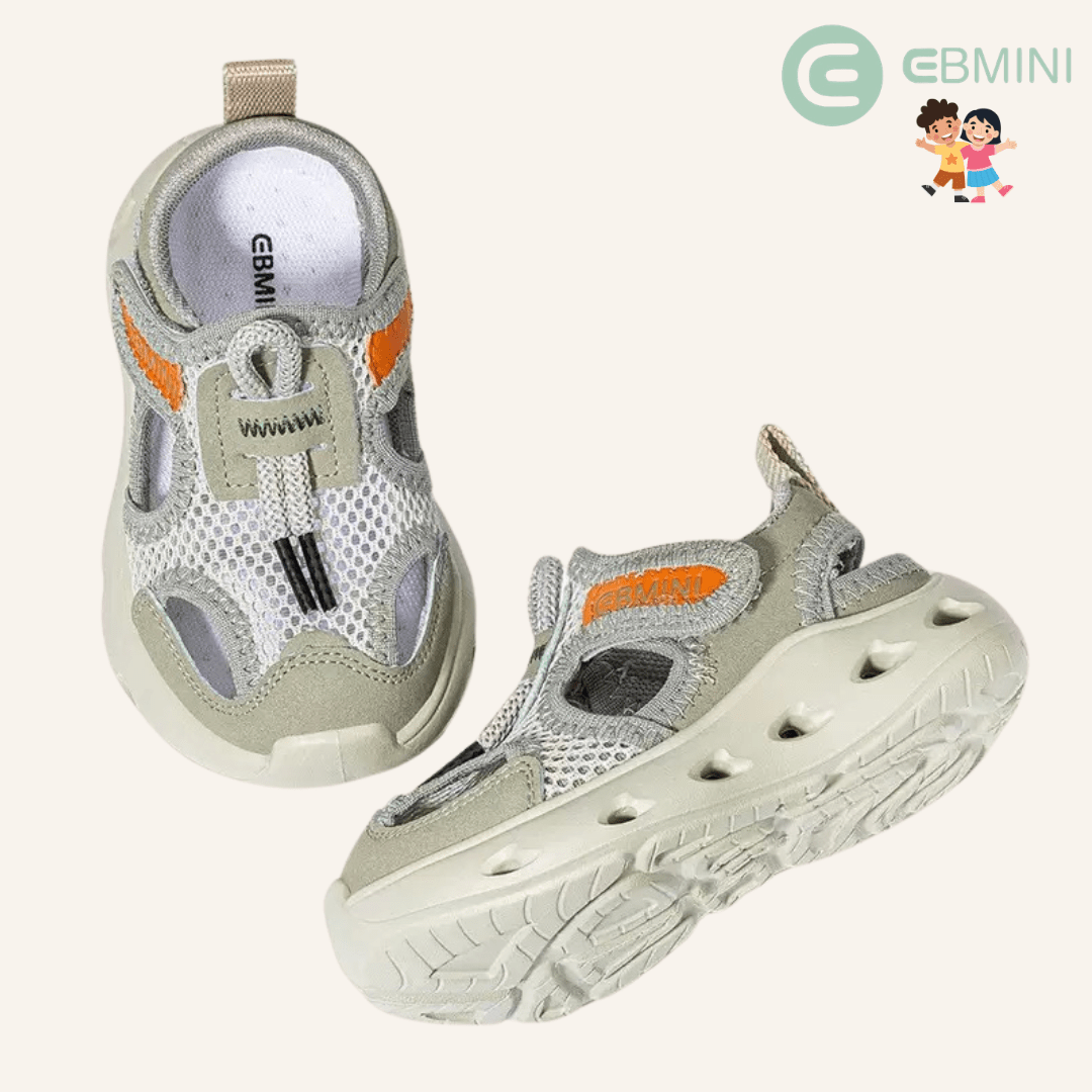 EBMINI® MON – Barefoot Sandals for Kids - Beige - 6AU - Insole length 14.5 cm