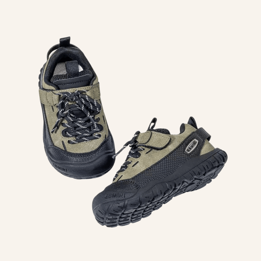 EBMINI® OTD – Waterproof Trekking Barefoot Shoes for Kids - Green - 5 AU - Insole length 14 cm