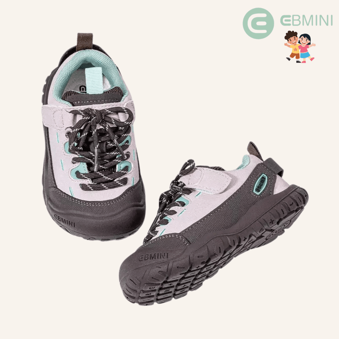 EBMINI® OTD – Waterproof Trekking Barefoot Shoes for Kids - Pink - 5 AU - Insole length 14 cm