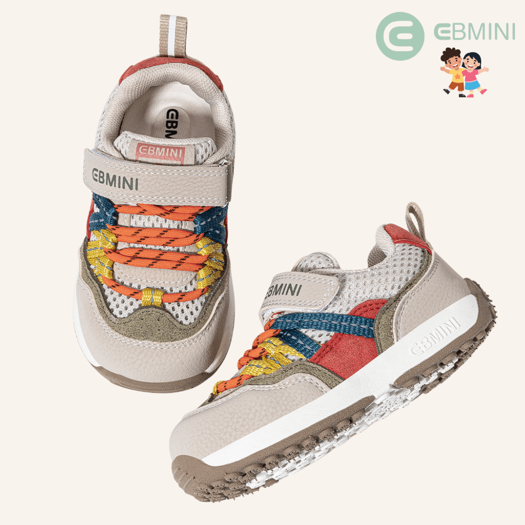 EBMINI® PIMI – Kids Barefoot Sneakers - Beige - Insole length 14.4 cm