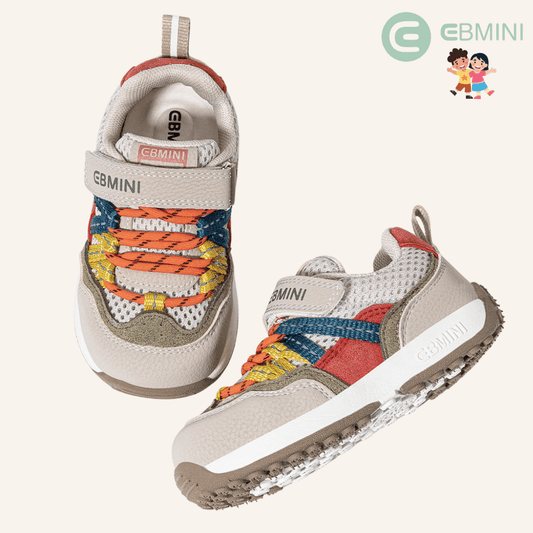 EBMINI® PIMI – Kids Barefoot Sneakers - Beige - Insole length 14.4 cm