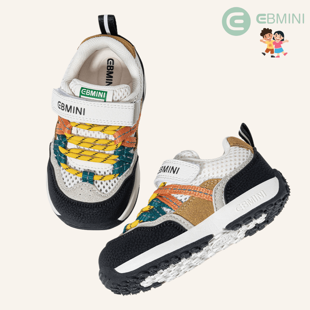 EBMINI® PIMI – Kids Barefoot Sneakers - Beige - Insole length 14.4 cm