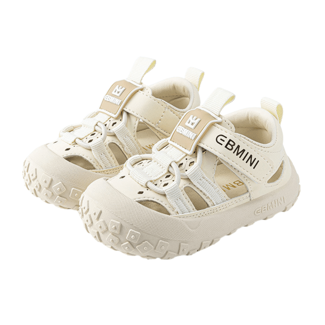 EBMINI® RIXY – Ultra Lightweight Barefoot Sandals for Kids - White - 2 AU - Insole length 12.4 cm