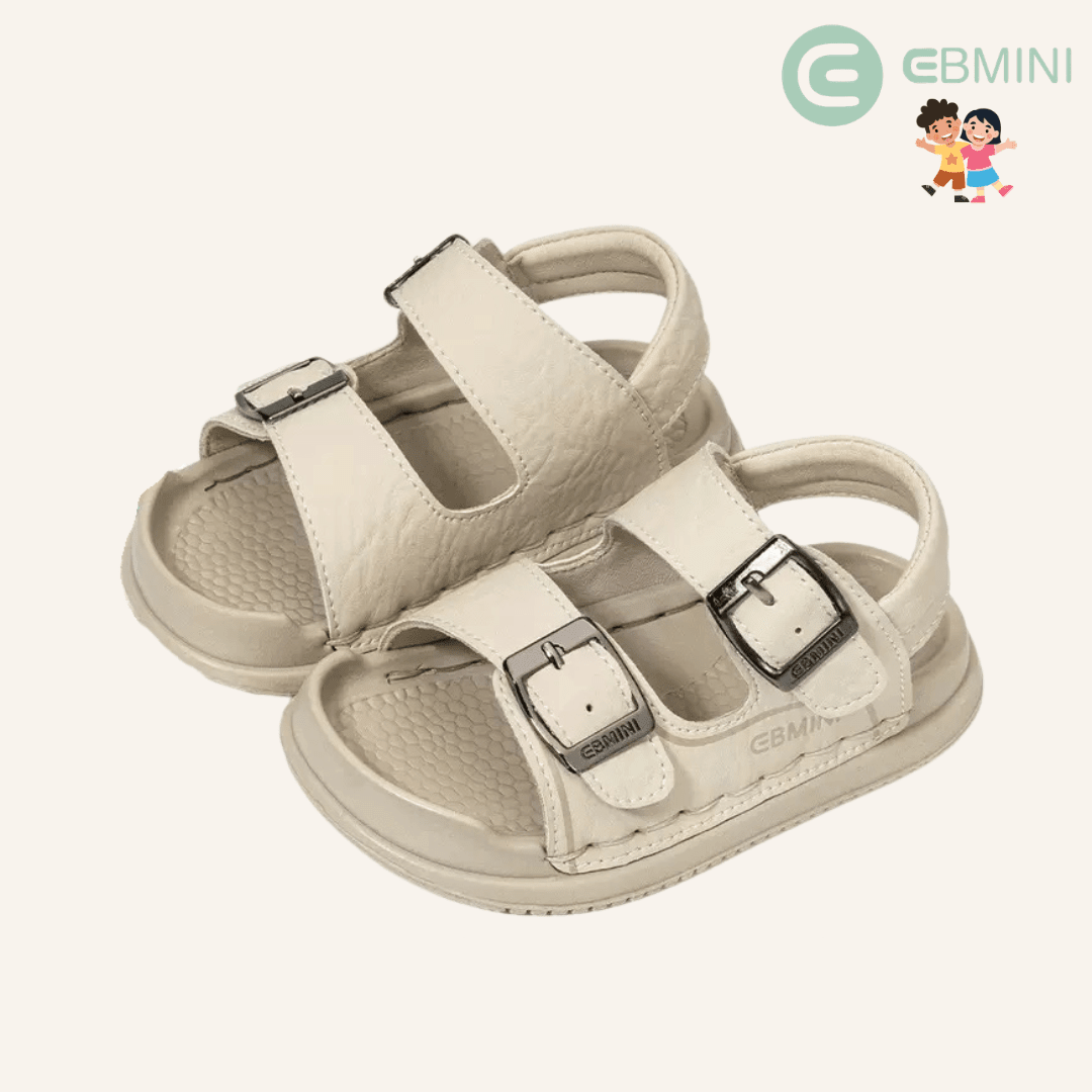 EBMINI® SAN – Ultra-Lightweight Barefoot Sandals for Kids - Beige - 2 AU – Insole length 12.1 cm
