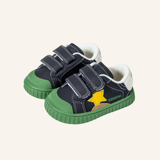 EBMINI® STE – Kids Barefoot Sneakers - Green - 2 AU - Insole length 12 cm