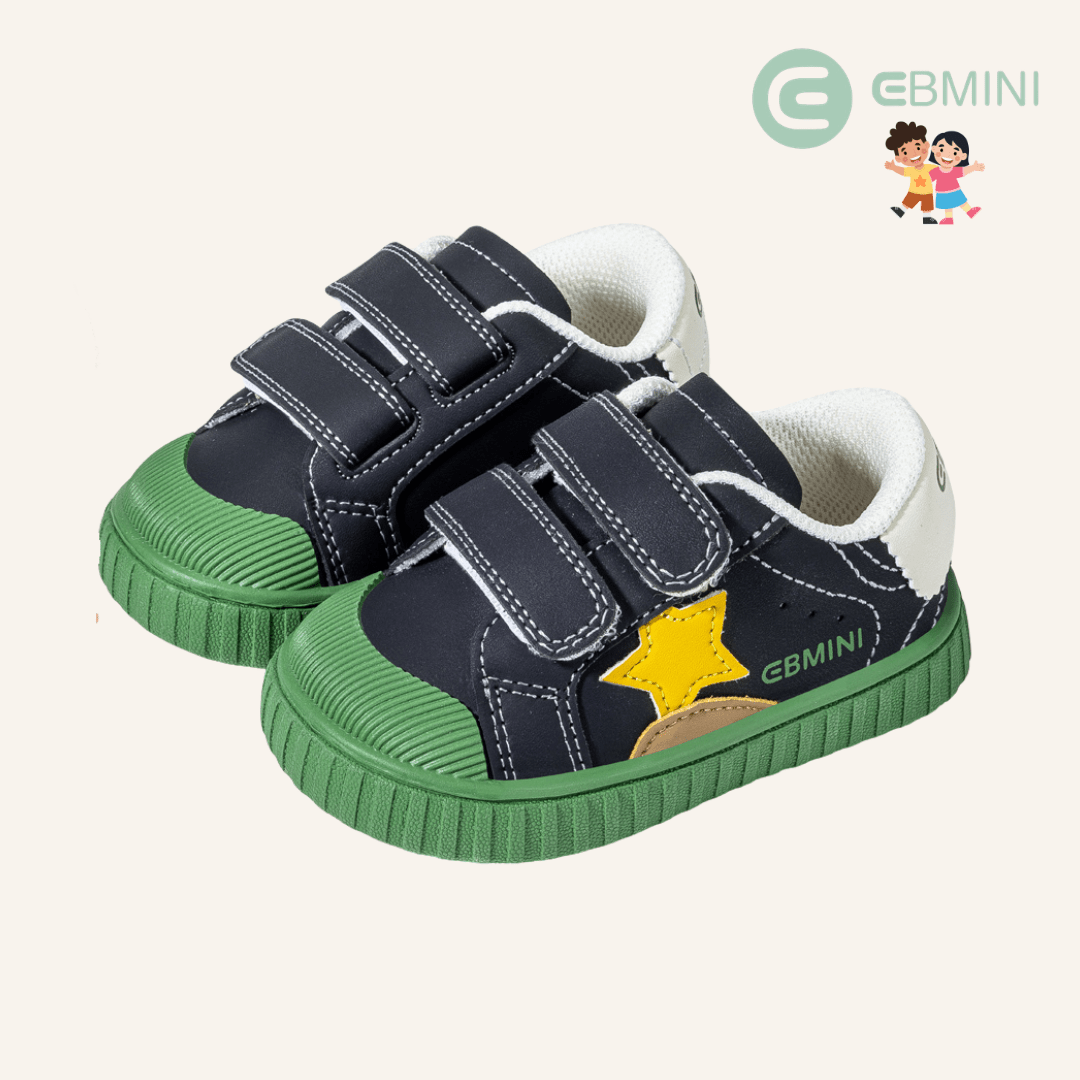 EBMINI® STE – Kids Barefoot Sneakers - White - 2 AU - Insole length 12 cm