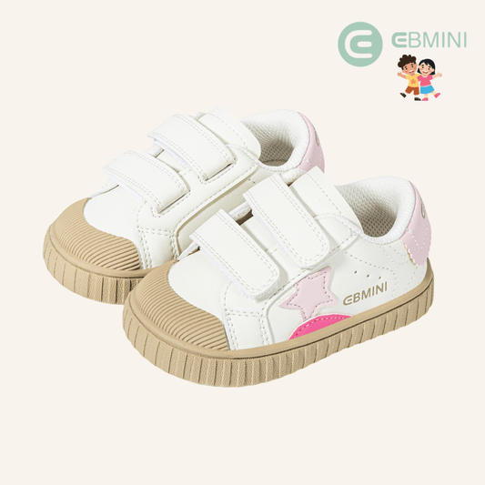 EBMINI® STE – Kids Barefoot Sneakers - White - 2 AU - Insole length 12 cm