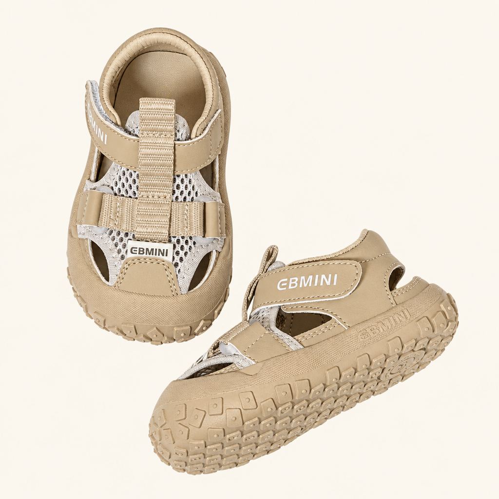 EBMINI® TOL – Barefoot Sandals for Kids - Beige - 3 AU - Insole length 13 cm