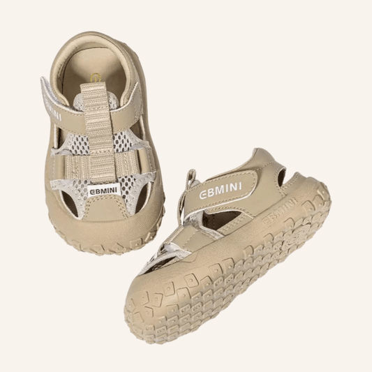 EBMINI® TOL – Barefoot Sandals for Kids - Beige - 3 AU - Insole length 13 cm