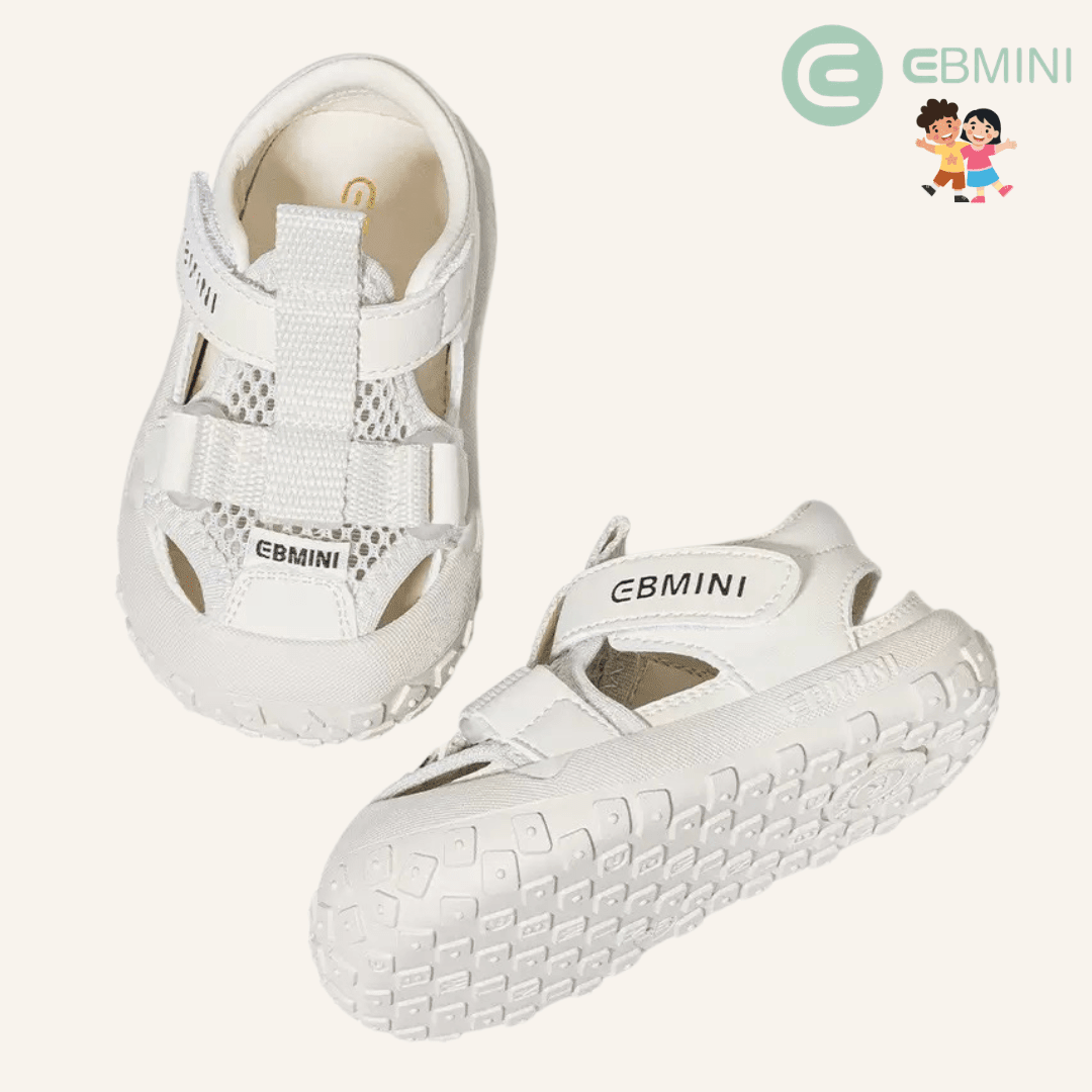 EBMINI® TOL – Barefoot Sandals for Kids - White - 3 AU - Insole length 13 cm