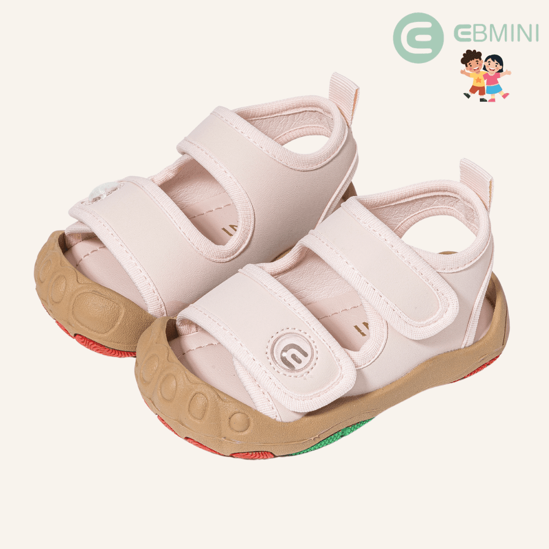 EBMINI® TRYS – Barefoot Sandals for Kids - Pink - 3 AU - Insole length 13 cm