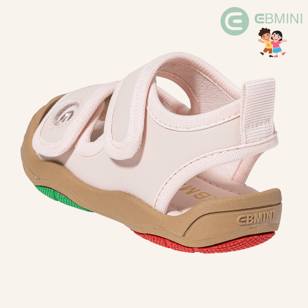 EBMINI® TRYS – Barefoot Sandals for Kids - White - 3 AU - Insole length 13 cm