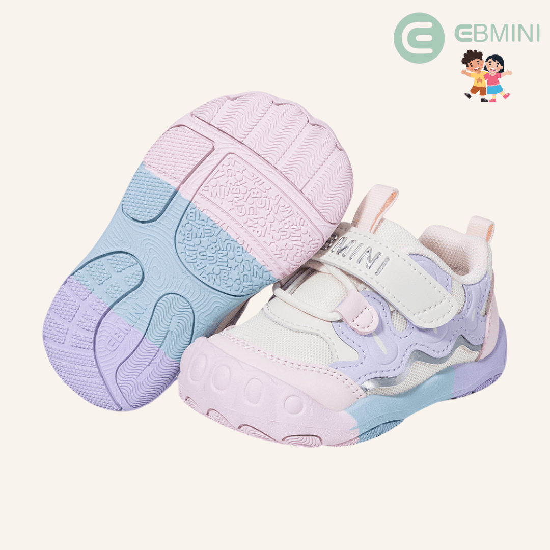 EBMINI® TYM – Barefoot Sneakers for Kids - Pink - 2 AU - Insole length 12.4 cm
