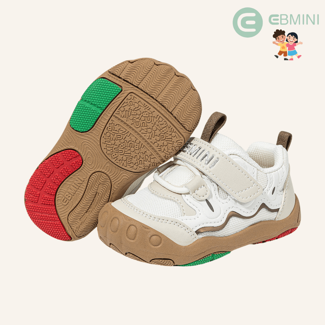 EBMINI® TYM – Barefoot Sneakers for Kids - White - 2 AU - Insole length 12.4 cm